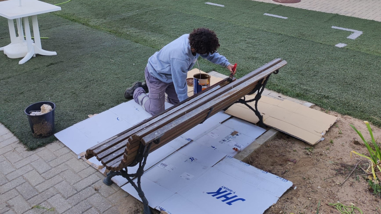 Operações de manutenção no mobiliário urbano da CERCISA